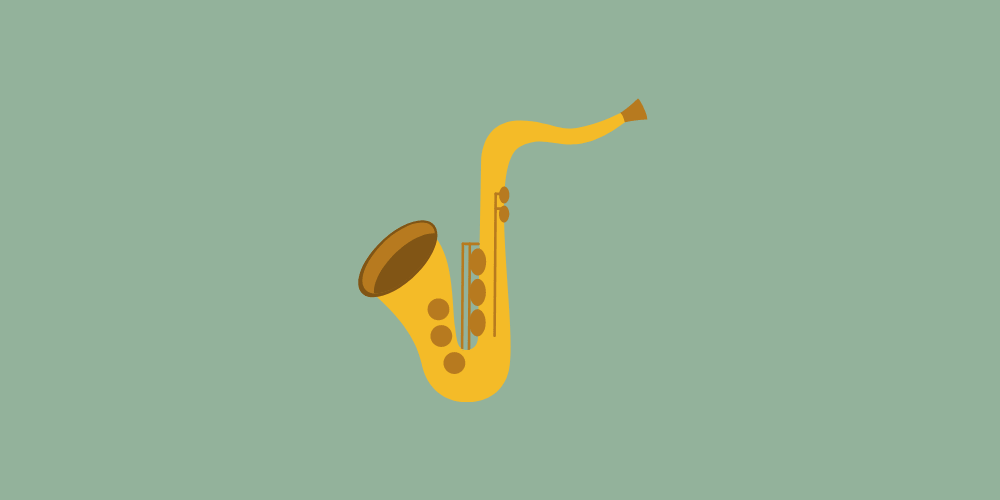 icone saxophone pour cadeaux de fans de jazz