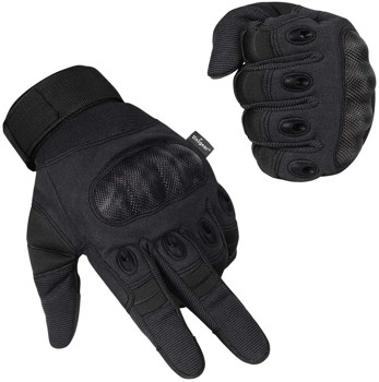 gants de motard noir homologué et compatible écran tactile