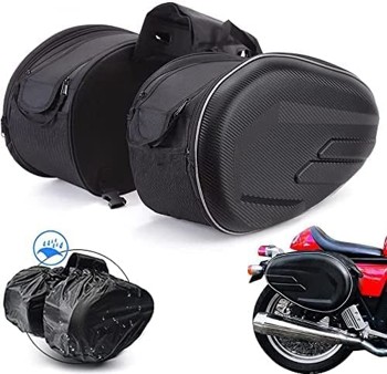 sacoches rigide noires pour moto