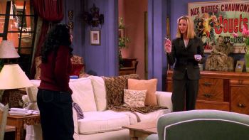 scène de la série Friends mettant en avant l'affiche comme idée cadeau