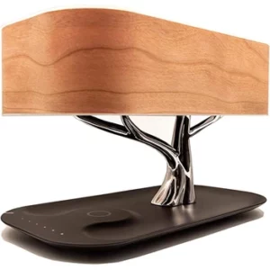 Lampe de chevet Zaigon avec haut-parleur Bluetooth - dimmable au toucher - lampe de chevet avec mode veille + chargeur sans fil - lampe de table design - LED - lampe de table | Beauxcadeaux